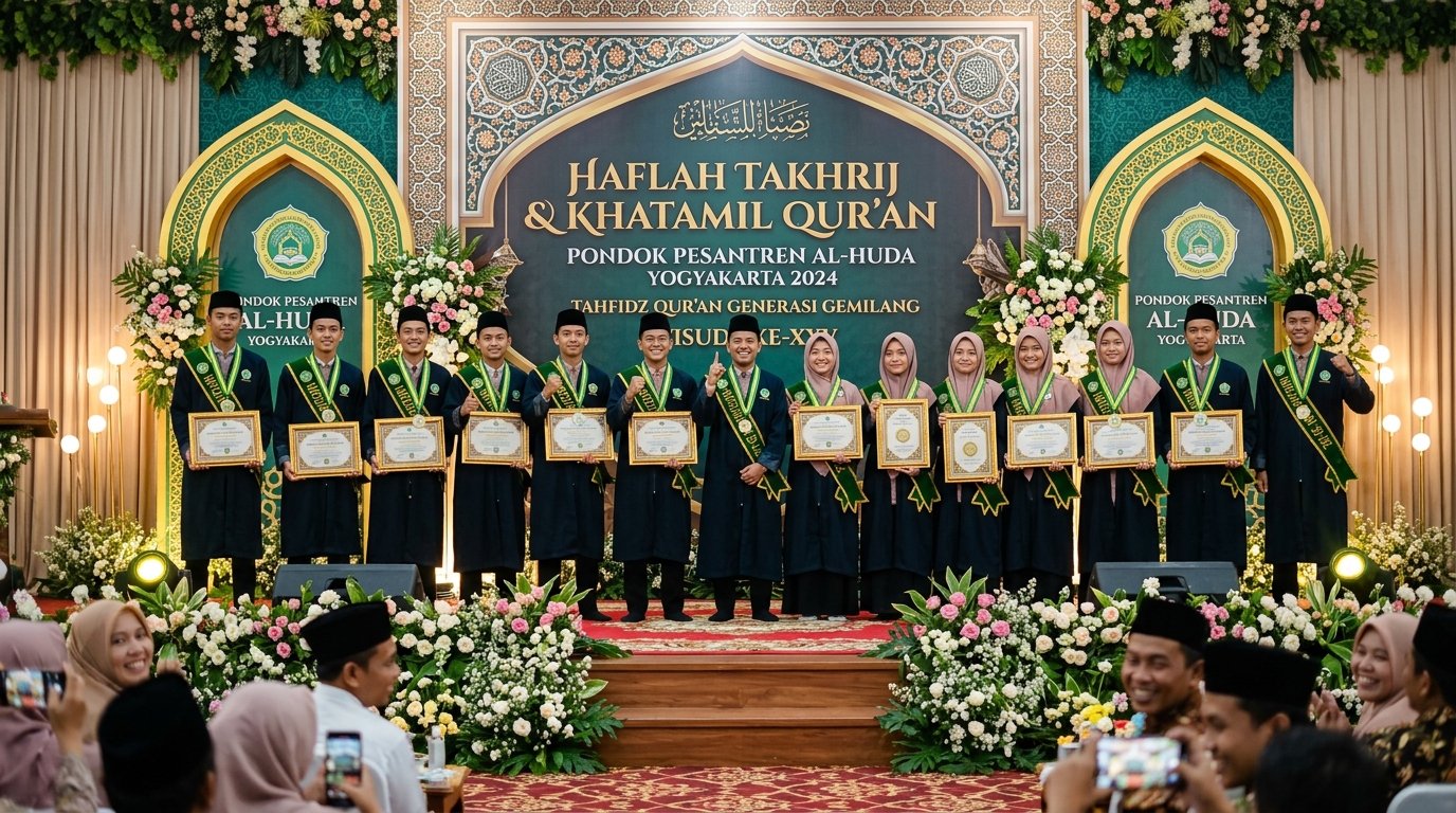 Haflah Wisuda Tahfidz Angkatan XV: 45 Santri MHMQ Berhasil Tuntaskan Hafalan 30 Juz Mutqin